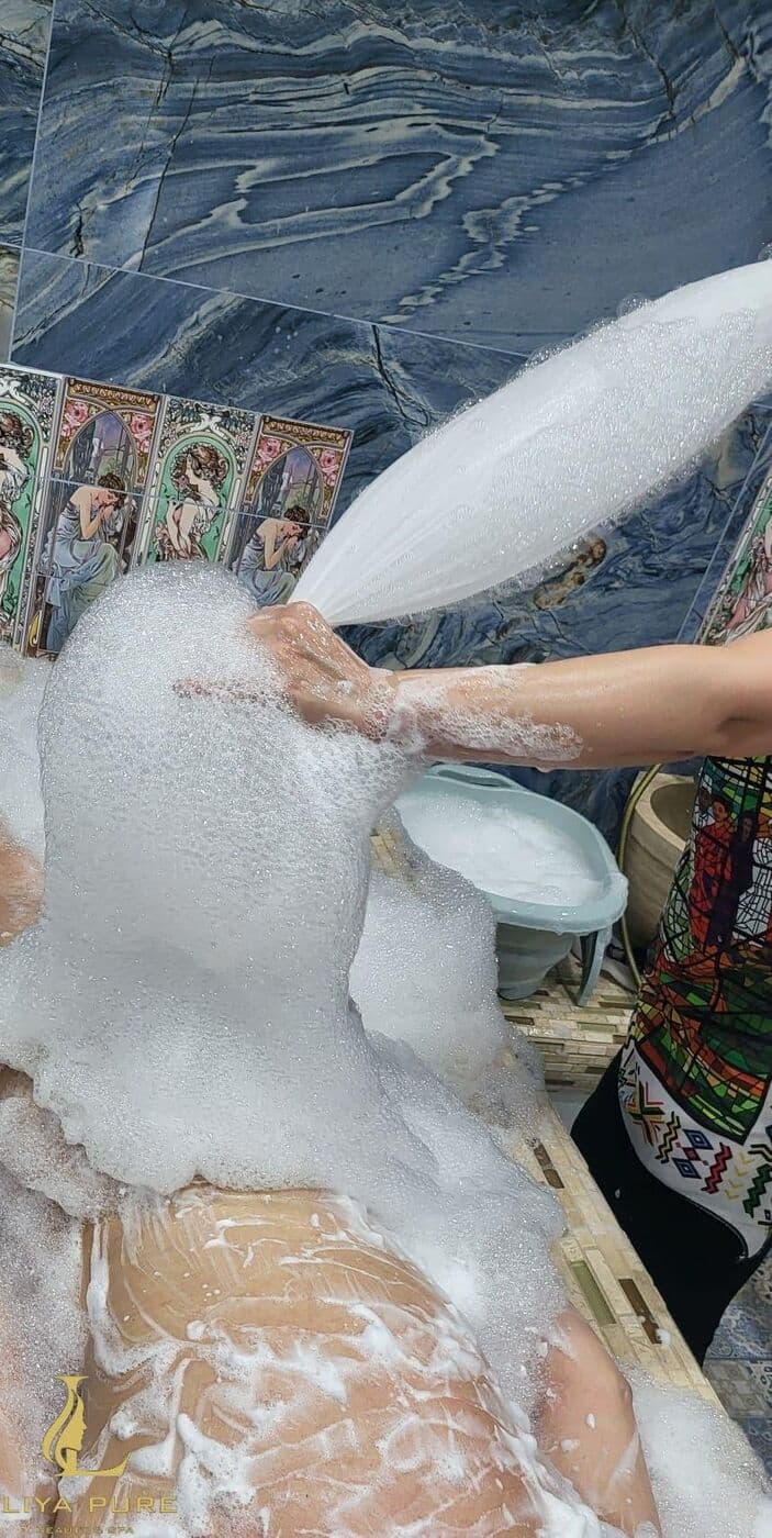 Turkish foam massage